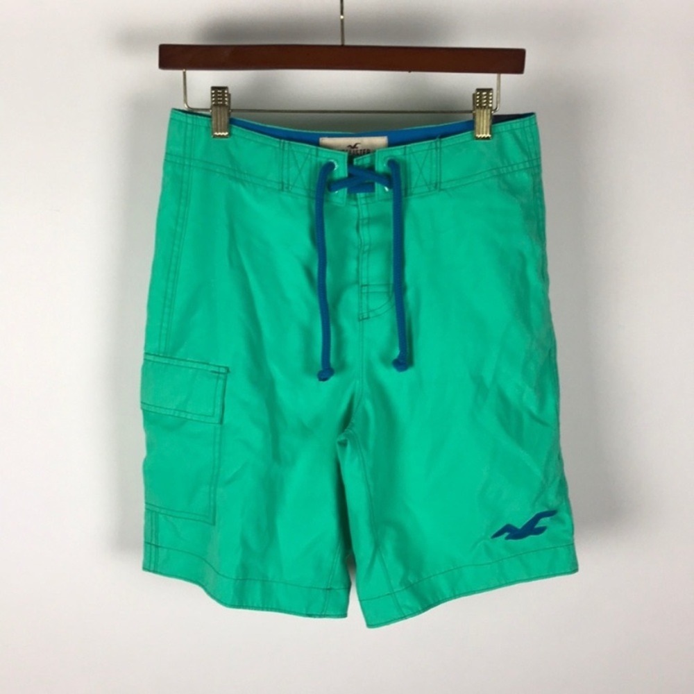 Hollister California teal men’s swim shorts size L